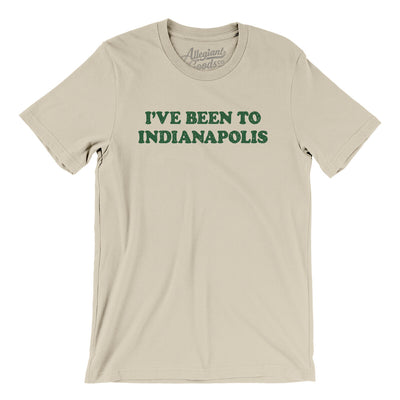 I've Been To Indianapolis Men/Unisex T-Shirt-Soft Cream-Allegiant Goods Co. Vintage Sports Apparel