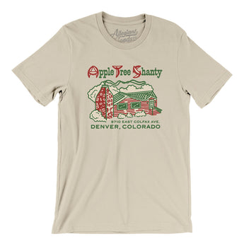 Apple Tree Shanty Denver Men/Unisex T-Shirt-Soft Cream-Allegiant Goods Co. Vintage Sports Apparel