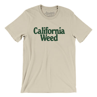 California Weed Men/Unisex T-Shirt-Soft Cream-Allegiant Goods Co. Vintage Sports Apparel