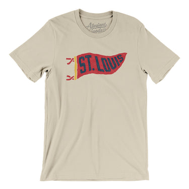 St Louis Pennant Men/Unisex T-Shirt-Allegiant Goods Co. Vintage Sports Apparel