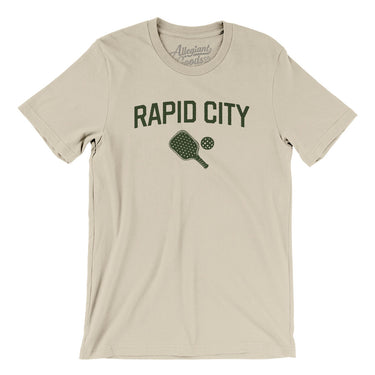 Rapid City Pickleball Men/Unisex T-Shirt-Soft Cream-Allegiant Goods Co. Vintage Sports Apparel