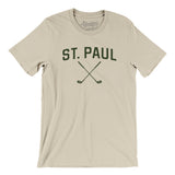 St. Paul Golf Men/Unisex T-Shirt-Soft Cream-Allegiant Goods Co. Vintage Sports Apparel