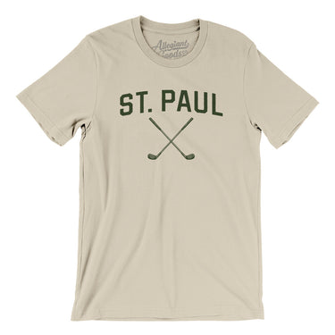 St. Paul Golf Men/Unisex T-Shirt-Soft Cream-Allegiant Goods Co. Vintage Sports Apparel