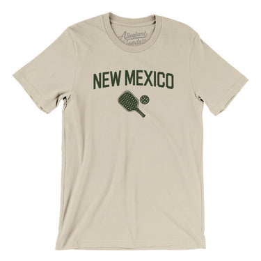 New Mexico Pickleball Men/Unisex T-Shirt-Soft Cream-Allegiant Goods Co. Vintage Sports Apparel