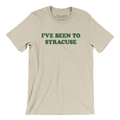 I've Been To Syracuse Men/Unisex T-Shirt-Soft Cream-Allegiant Goods Co. Vintage Sports Apparel