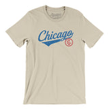Chicago Vintage Script Men/Unisex T-Shirt-Allegiant Goods Co. Vintage Sports Apparel