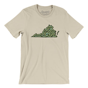 Virginia Golf Course Men/Unisex T-Shirt-Soft Cream-Allegiant Goods Co. Vintage Sports Apparel