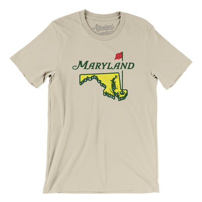Maryland Golf Men/Unisex T-Shirt-Soft Cream-Allegiant Goods Co. Vintage Sports Apparel