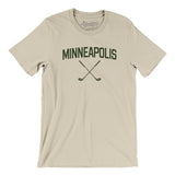 Minneapolis Golf Men/Unisex T-Shirt-Soft Cream-Allegiant Goods Co. Vintage Sports Apparel