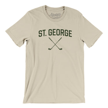 St. George Golf Men/Unisex T-Shirt-Soft Cream-Allegiant Goods Co. Vintage Sports Apparel