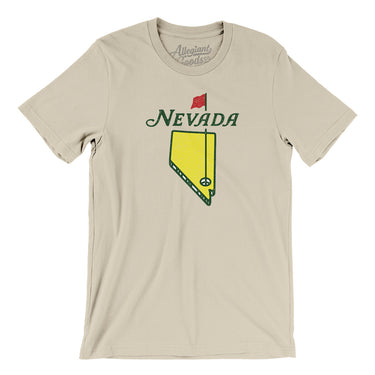 Nevada Golf Men/Unisex T-Shirt-Soft Cream-Allegiant Goods Co. Vintage Sports Apparel