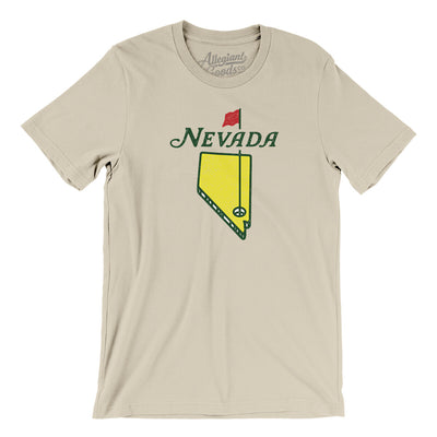 Nevada Golf Men/Unisex T-Shirt-Soft Cream-Allegiant Goods Co. Vintage Sports Apparel