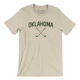 Oklahoma Golf Men/Unisex T-Shirt-Soft Cream-Allegiant Goods Co. Vintage Sports Apparel