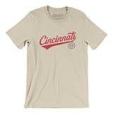 Cincinnati Vintage Script Men/Unisex T-Shirt-Allegiant Goods Co. Vintage Sports Apparel