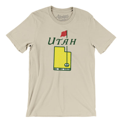 Utah Golf Men/Unisex T-Shirt-Soft Cream-Allegiant Goods Co. Vintage Sports Apparel