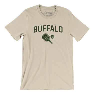 Buffalo Pickleball Men/Unisex T-Shirt-Soft Cream-Allegiant Goods Co. Vintage Sports Apparel