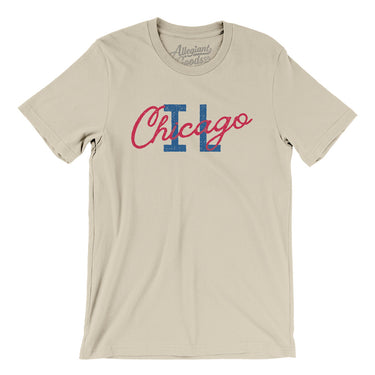Chicago Illinois Overprinted Men/Unisex T-Shirt-Allegiant Goods Co. Vintage Sports Apparel