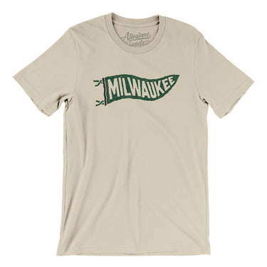 Milwaukee Pennant Men/Unisex T-Shirt-Allegiant Goods Co. Vintage Sports Apparel