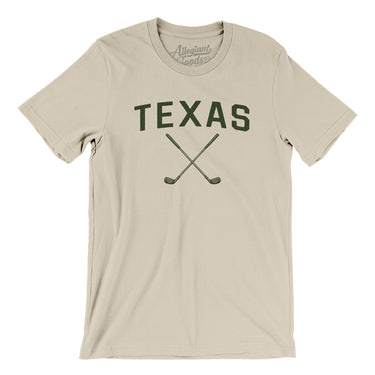 Texas Golf Men/Unisex T-Shirt-Soft Cream-Allegiant Goods Co. Vintage Sports Apparel