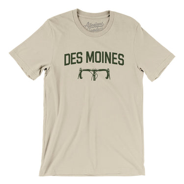 Des Moines Cycling Men/Unisex T-Shirt-Soft Cream-Allegiant Goods Co. Vintage Sports Apparel
