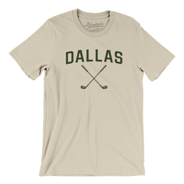 Dallas Golf Men/Unisex T-Shirt-Soft Cream-Allegiant Goods Co. Vintage Sports Apparel