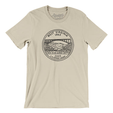 West Virginia State Quarter Men/Unisex T-Shirt-Allegiant Goods Co. Vintage Sports Apparel