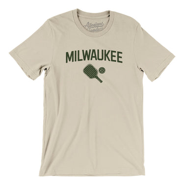 Milwaukee Pickleball Men/Unisex T-Shirt-Soft Cream-Allegiant Goods Co. Vintage Sports Apparel