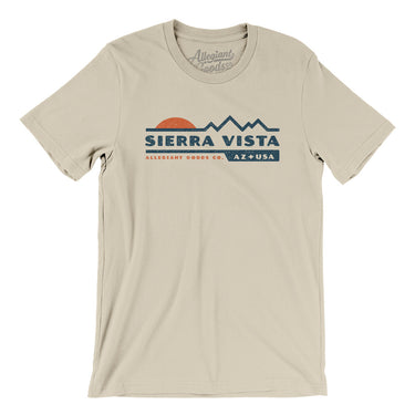 Sierra Vista Mountain Sunset Men/Unisex T-Shirt-Soft Cream-Allegiant Goods Co. Vintage Sports Apparel