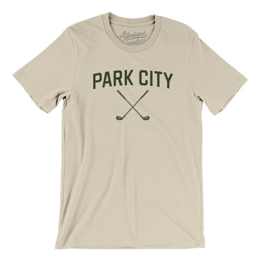 Park City Golf Men/Unisex T-Shirt-Soft Cream-Allegiant Goods Co. Vintage Sports Apparel