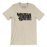 Montana State Shape Text Men/Unisex T-Shirt-Allegiant Goods Co. Vintage Sports Apparel