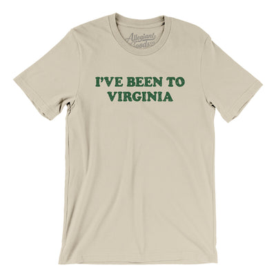 I've Been To Virginia Men/Unisex T-Shirt-Soft Cream-Allegiant Goods Co. Vintage Sports Apparel
