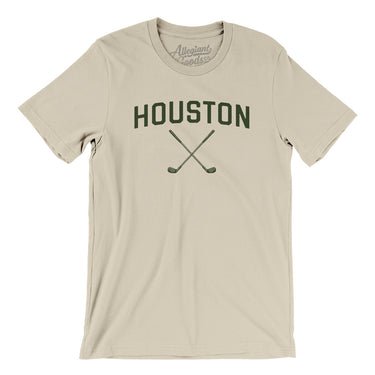 Houston Golf Men/Unisex T-Shirt-Soft Cream-Allegiant Goods Co. Vintage Sports Apparel