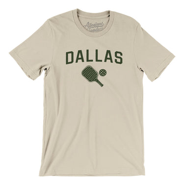 Dallas Pickleball Men/Unisex T-Shirt-Soft Cream-Allegiant Goods Co. Vintage Sports Apparel