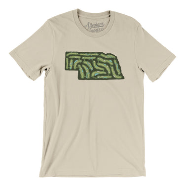 Nebraska Golf Course Men/Unisex T-Shirt-Soft Cream-Allegiant Goods Co. Vintage Sports Apparel