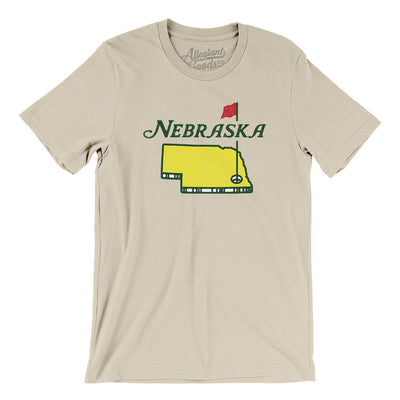 Nebraska Golf Men/Unisex T-Shirt-Soft Cream-Allegiant Goods Co. Vintage Sports Apparel