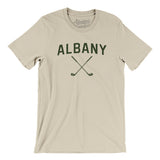 Albany Golf Men/Unisex T-Shirt-Soft Cream-Allegiant Goods Co. Vintage Sports Apparel