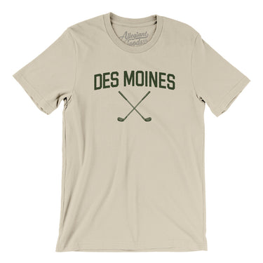 Des Moines Golf Men/Unisex T-Shirt-Soft Cream-Allegiant Goods Co. Vintage Sports Apparel