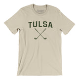 Tulsa Golf Men/Unisex T-Shirt-Soft Cream-Allegiant Goods Co. Vintage Sports Apparel