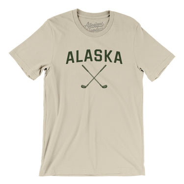 Alaska Golf Men/Unisex T-Shirt-Soft Cream-Allegiant Goods Co. Vintage Sports Apparel