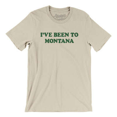 I've Been To Montana Men/Unisex T-Shirt-Soft Cream-Allegiant Goods Co. Vintage Sports Apparel