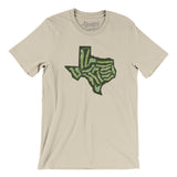 Texas Golf Course Map Men/Unisex T-Shirt-Soft Cream-Allegiant Goods Co. Vintage Sports Apparel
