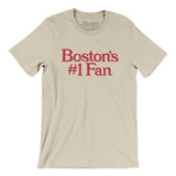 Boston's Number 1 Fan Men/Unisex T-Shirt-Soft Cream-Allegiant Goods Co. Vintage Sports Apparel