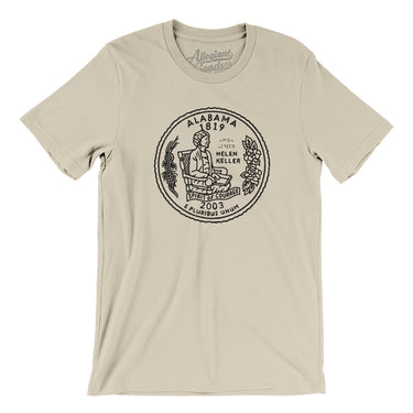 Alabama State Quarter Men/Unisex T-Shirt-Allegiant Goods Co. Vintage Sports Apparel