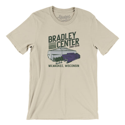 Bradley Center Men/Unisex T-Shirt-Soft Cream-Allegiant Goods Co. Vintage Sports Apparel