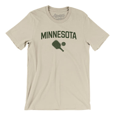 Minnesota Pickleball Men/Unisex T-Shirt-Soft Cream-Allegiant Goods Co. Vintage Sports Apparel