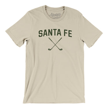 Santa Fe Golf Men/Unisex T-Shirt-Soft Cream-Allegiant Goods Co. Vintage Sports Apparel