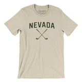 Nevada Golf Men/Unisex T-Shirt-Soft Cream-Allegiant Goods Co. Vintage Sports Apparel