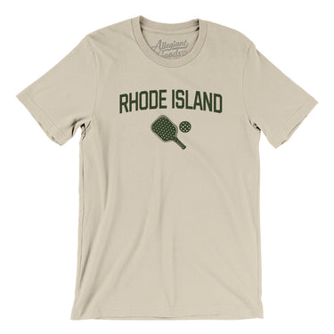 Rhode Island Pickleball Men/Unisex T-Shirt-Soft Cream-Allegiant Goods Co. Vintage Sports Apparel