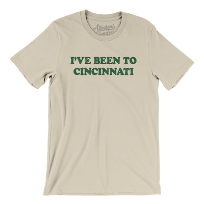 I've Been To Cincinnati Men/Unisex T-Shirt-Soft Cream-Allegiant Goods Co. Vintage Sports Apparel