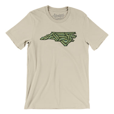 North Carolina Golf Course Men/Unisex T-Shirt-Soft Cream-Allegiant Goods Co. Vintage Sports Apparel